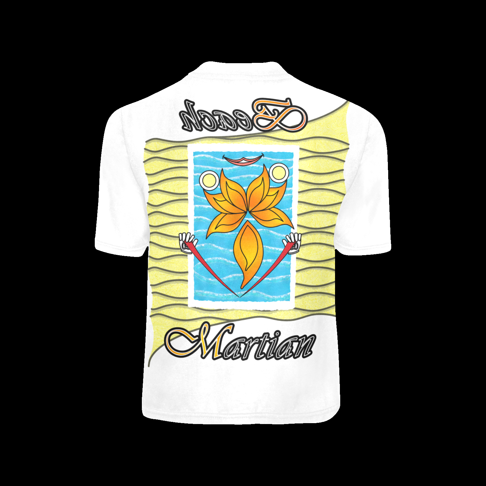 Teens boys' crew neck T-shirt white 255255255 Beach Martian (USA) - Image 4