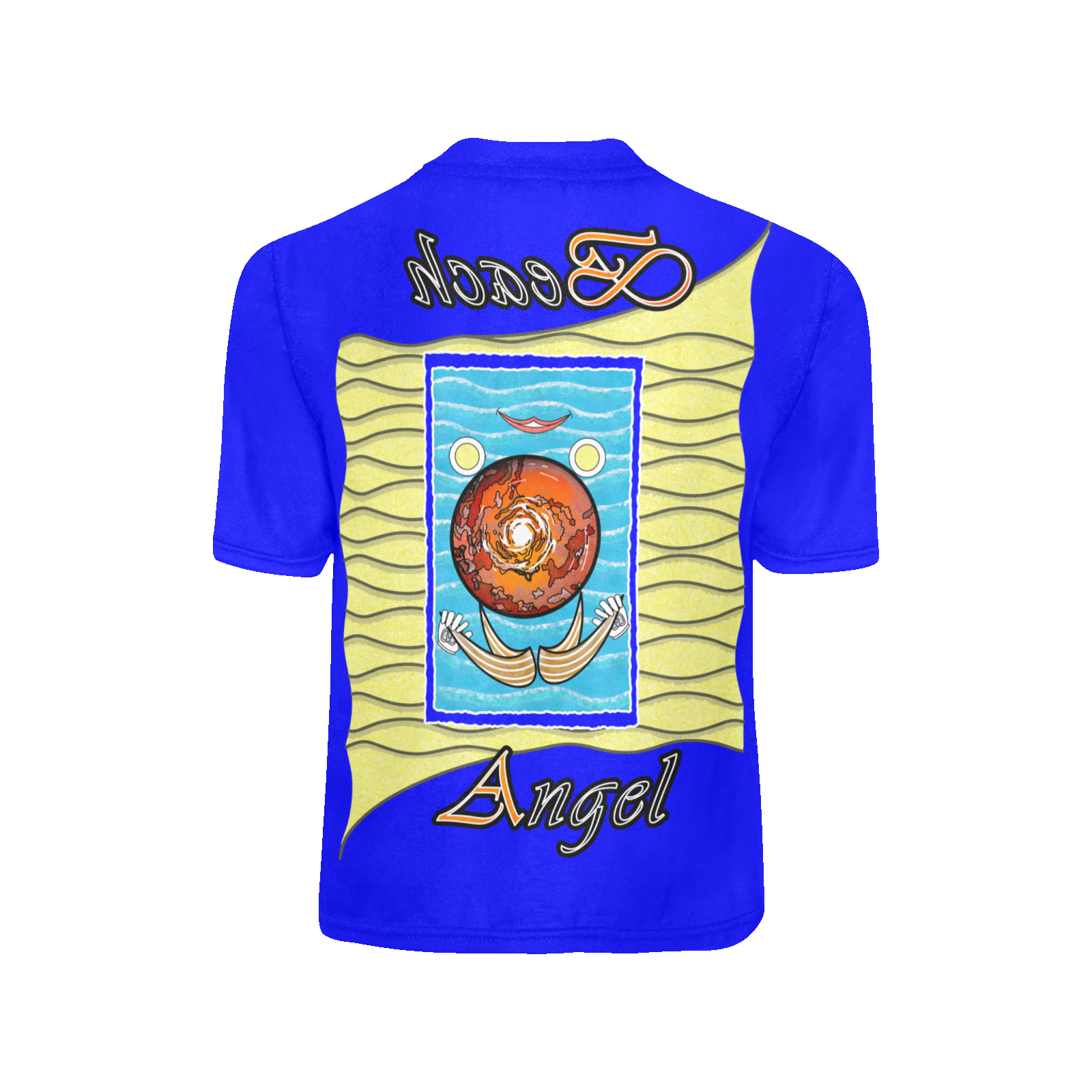Teens girls' crew neck T-shirt blue 000000255 Beach Angel (USA) - Image 4