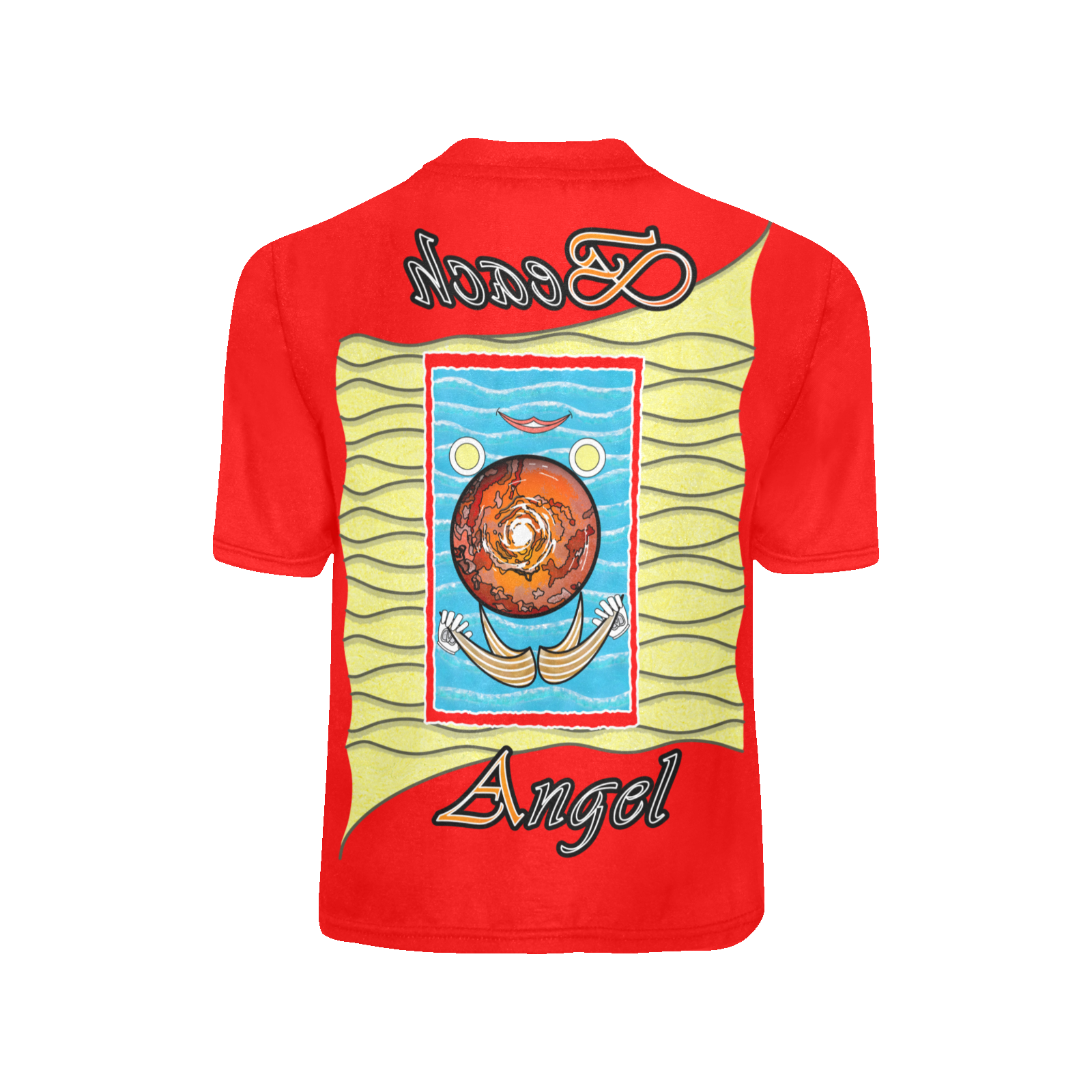 Teens girls' crew neck T-shirt red 255000000 Beach Angel (USA) - Image 4