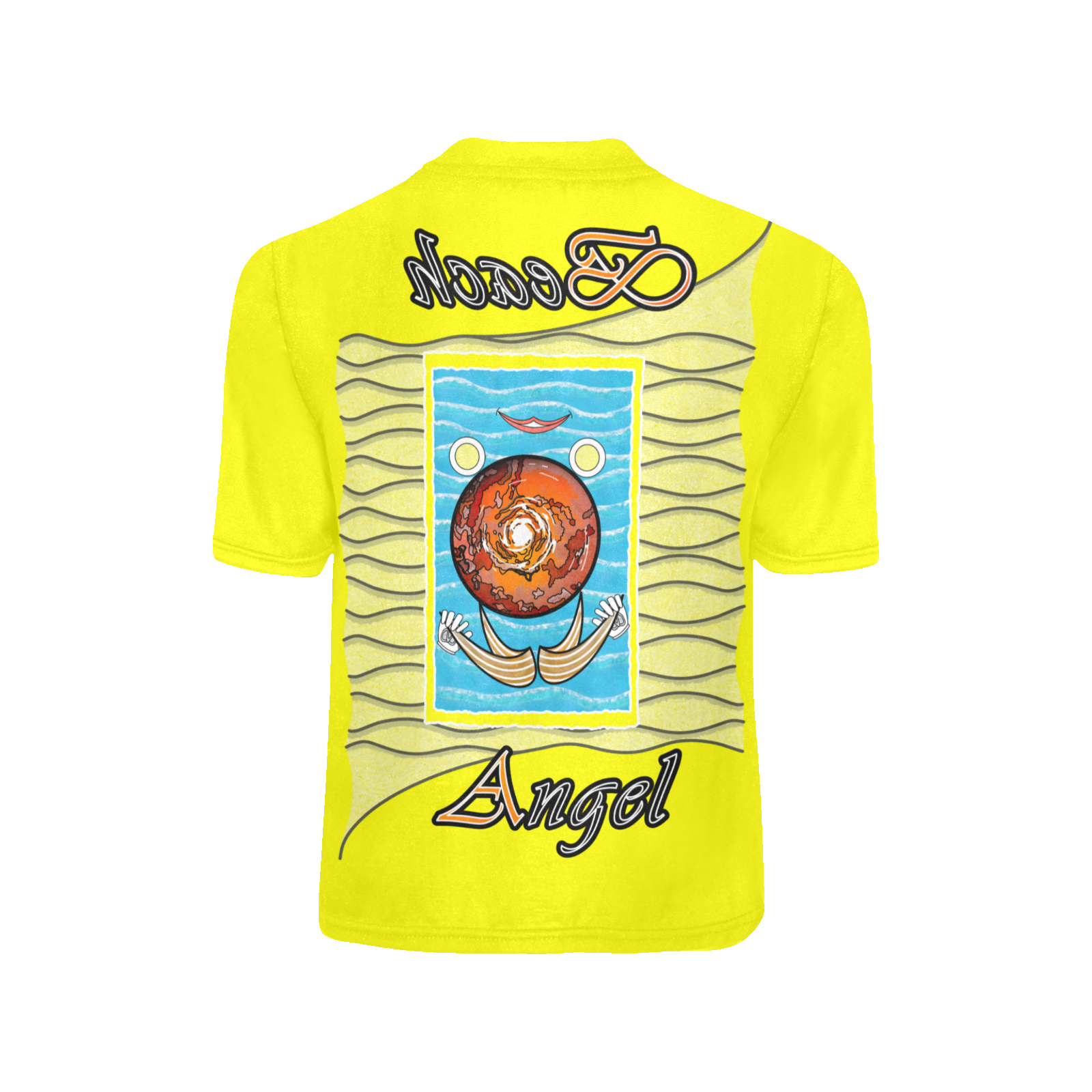 Teens girls' crew neck T-shirt yellow 255255000 Beach Angel (USA) - Image 4