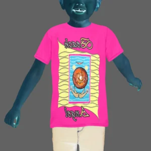 Teens girls' crew neck T-shirt pink 255020147 Beach Angel