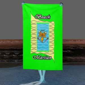 Beach Towel 130x80cm green 000255000 Beach Martian