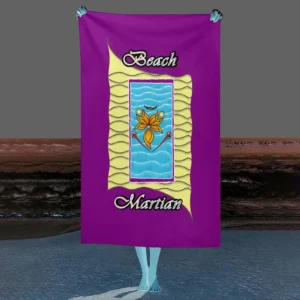 Beach Towel 130x80cm purple 128000128 Beach Martian