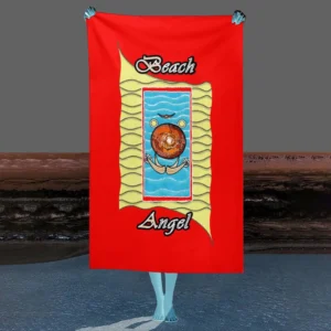 Beach Towel 130x80cm red 255000000 Beach Angel