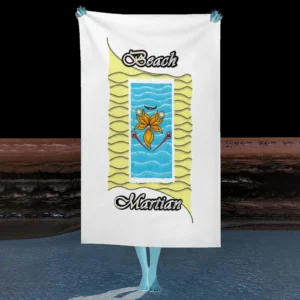 Beach Towel 130x80cm white 255255255 Beach Martian