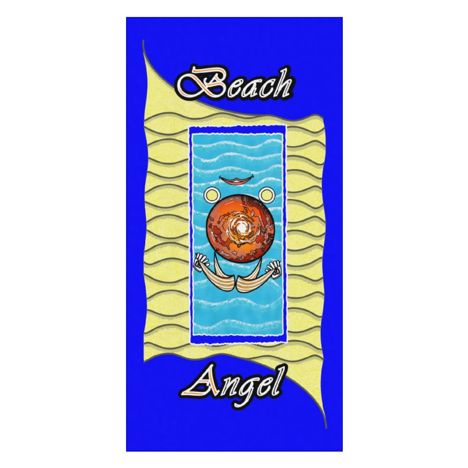 Beach Towel 160x80cm blue 000000255 Beach Angel - Image 3