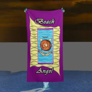 Beach Towel 160x80cm purple 128000128 Beach Angel