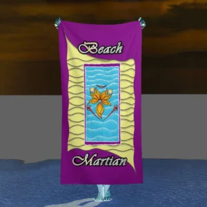 Beach Towel 160x80cm purple 128000128 Beach Martian