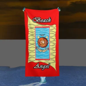 Beach Towel 160x80cm red 255000000 Beach Angel