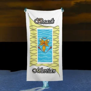 Beach Towel 160x80cm white 255255255 Beach Martian
