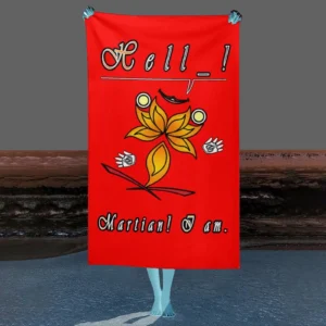 Beach Towel 130x80cm red 255000000 Hello Martian
