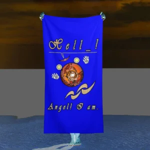 Beach Towel 160x80cm blue 000000255 Hello Angel