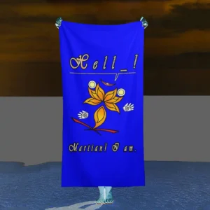 Beach Towel 160x80cm blue 000000255 Hello Martian