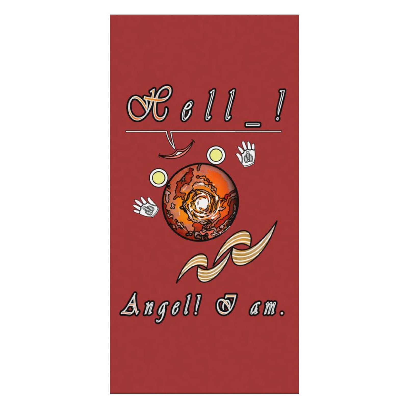 Beach Towel 160x80cm brown 165042042 Hello Angel - Image 3