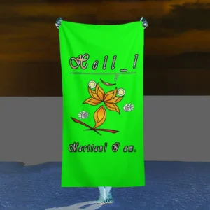 Beach Towel 160x80cm green 000255000 Hello Martian