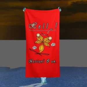 Beach Towel 160x80cm red 255000000 Hello Martian