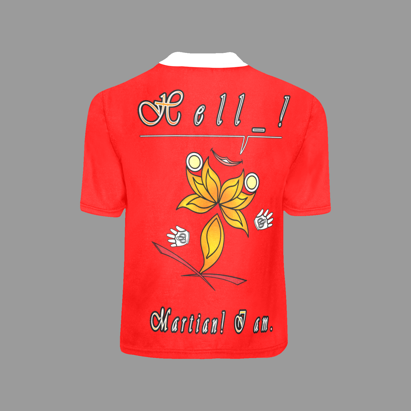 Little boy's crew neck T-shirt red 255000000 Hello Martian - Image 4