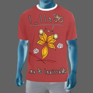 Men's Crew Neck T-Shirt brown 165042042 Hello Martian