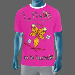 Men's Crew Neck T-Shirt pink 255020147 Hello Martian