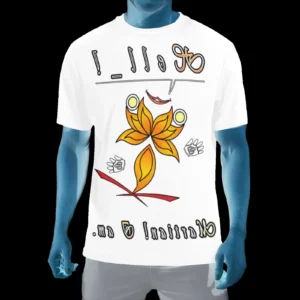 Men's Crew Neck T-Shirt white 255255255 Hello Martian