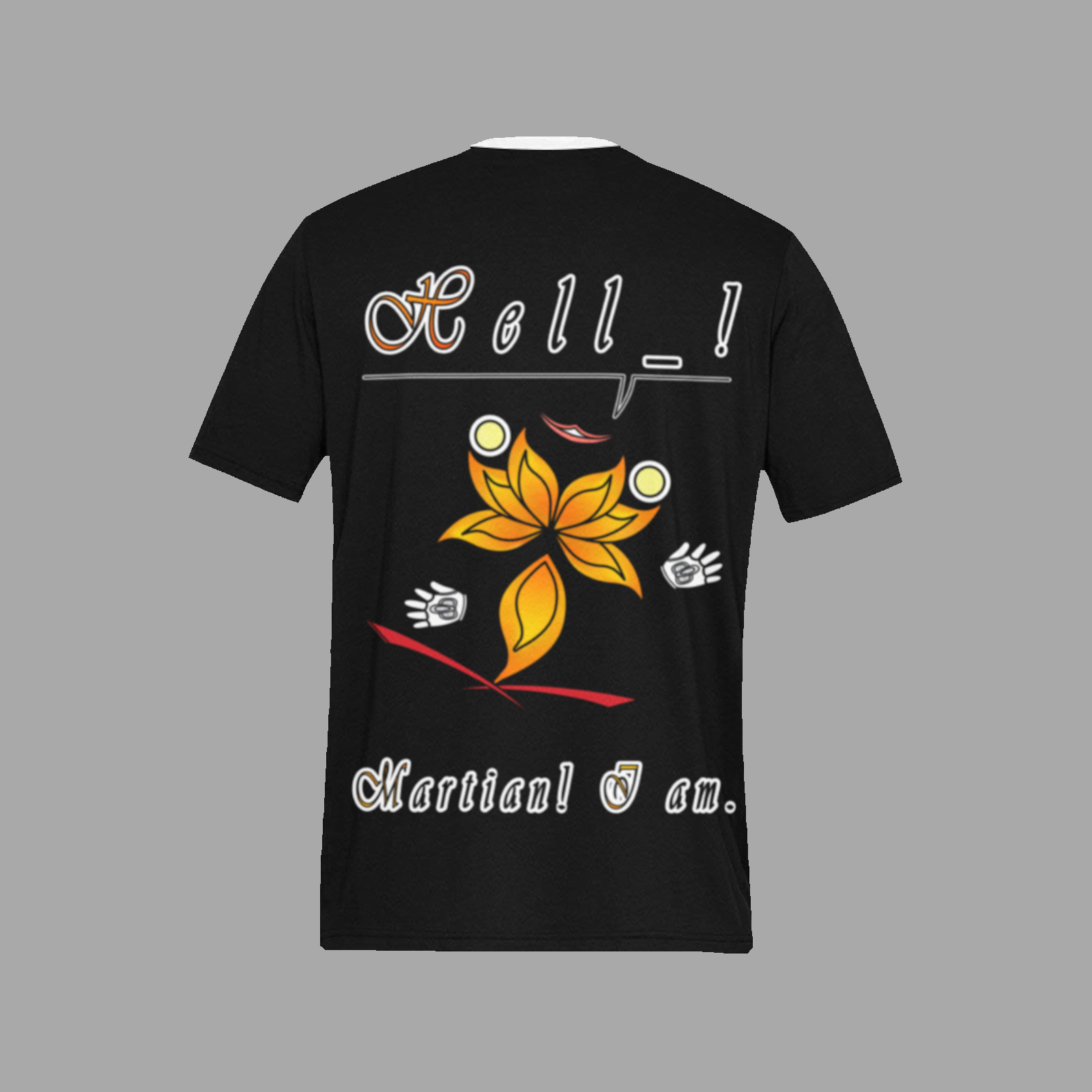 Men's T-shirt black 000000000 Hello Martian - Image 4