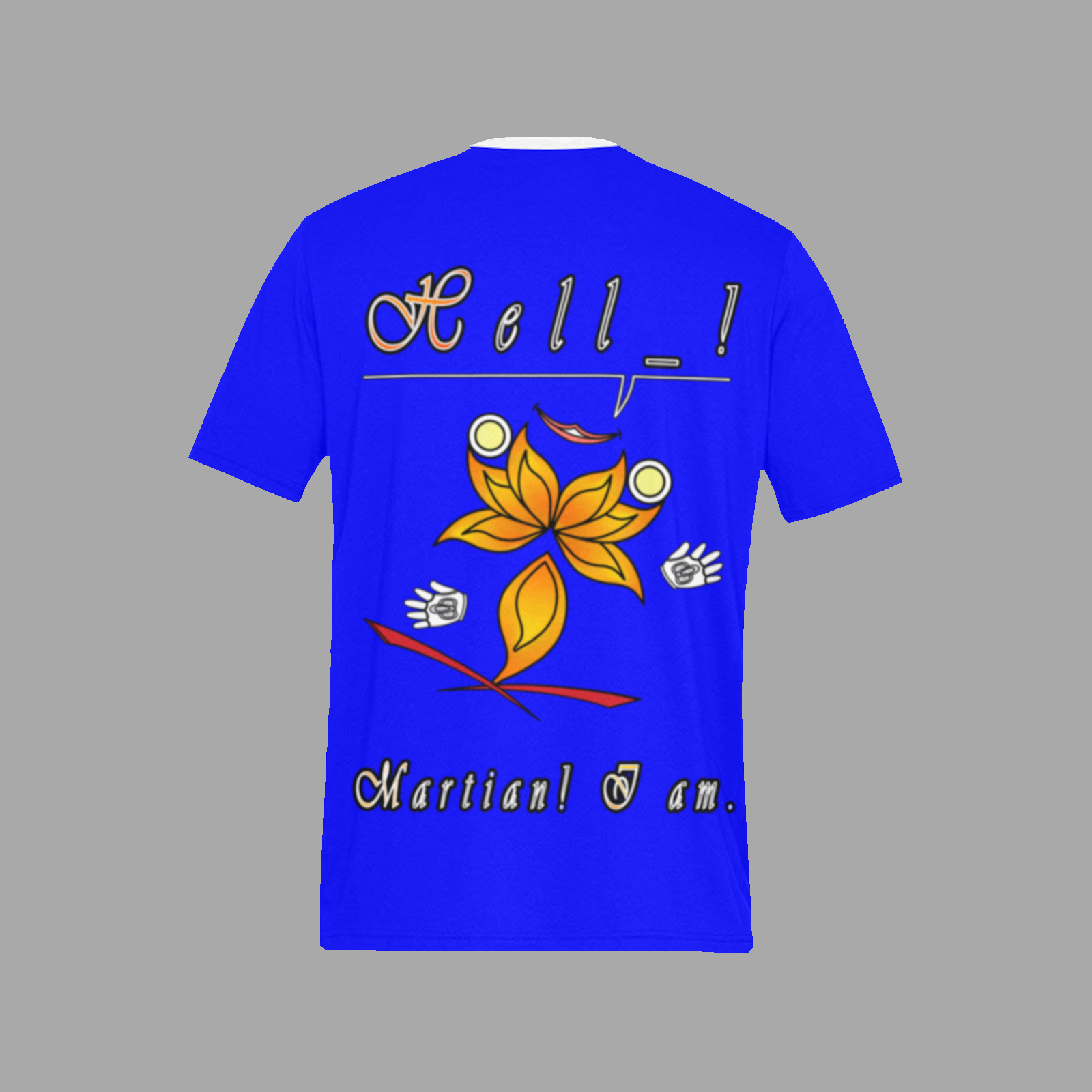 Men's T-shirt blue 000000255 Hello Martian - Image 4