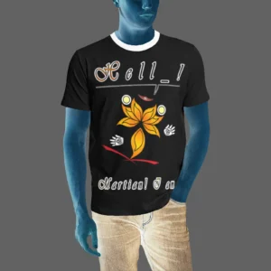 Men's T-shirt black 000000000 Hello Martian