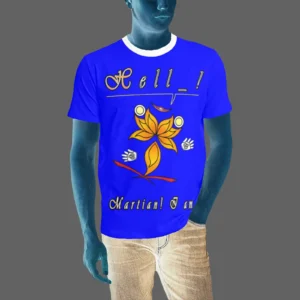 Men's T-shirt blue 000000255 Hello Martian
