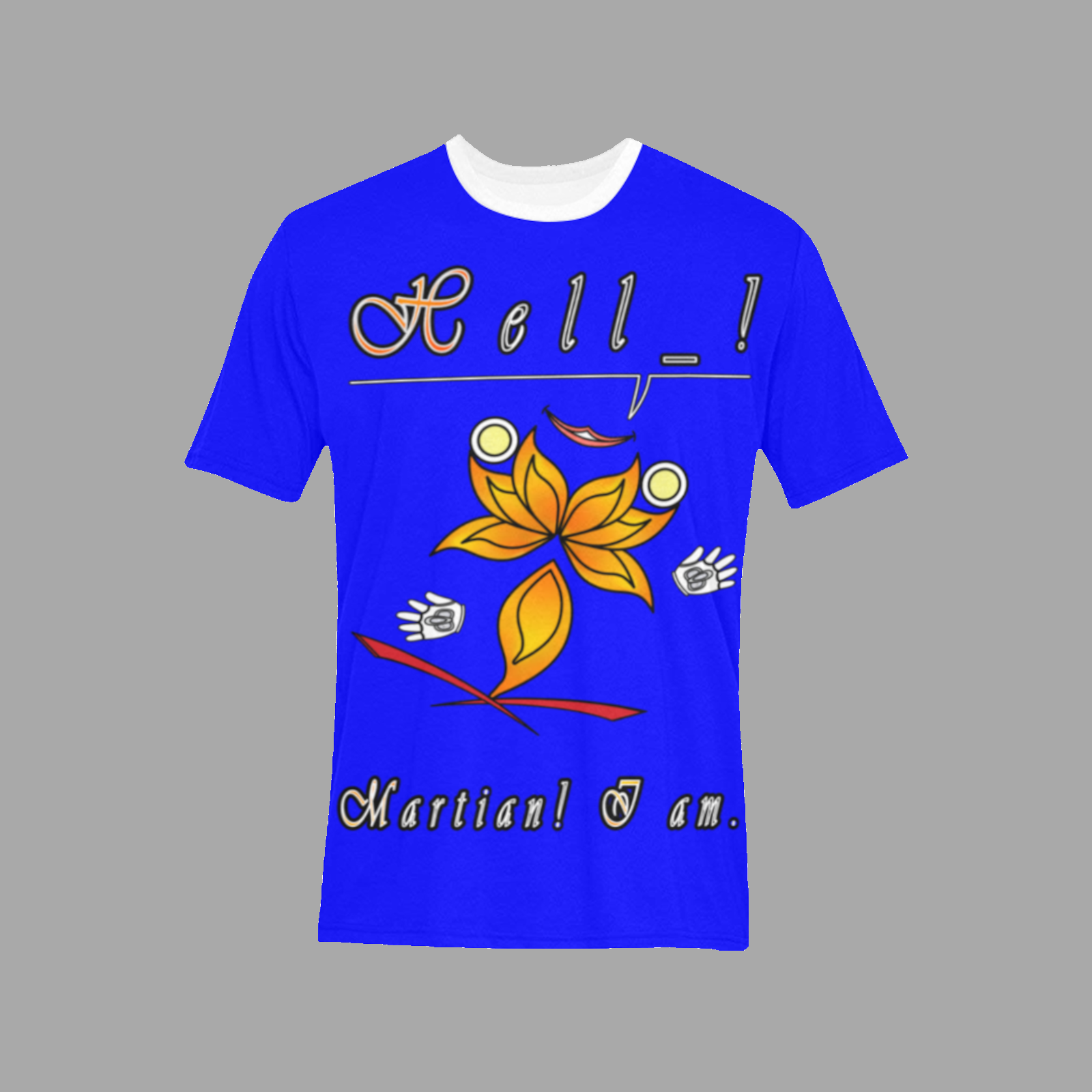 Men's T-shirt blue 000000255 Hello Martian - Image 3