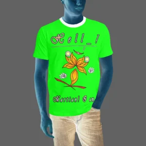 Men's T-shirt green 000255000 Hello Martian