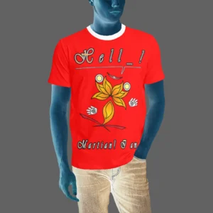 Men's T-shirt red 255000000 Hello Martian