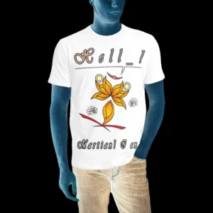 Men's T-shirt white 255255255 Hello Martian
