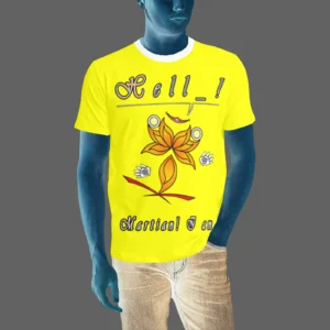 Men's T-shirt yellow 255255000 Hello Martian