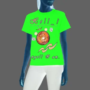 Women's Crew Neck T-Shirt green 000255000 Hello Angel