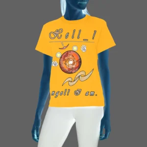 Women's Crew Neck T-Shirt orange 255165000 Hello Angel