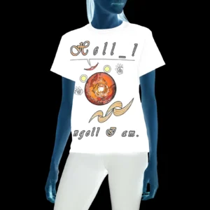 Women's Crew Neck T-Shirt white 255255255 Hello Angel