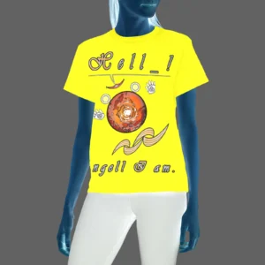 Women's Crew Neck T-Shirt yellow 255255000 Hello Angel