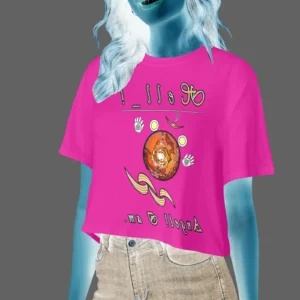 Women's Cropped T-shirt pink 255020147 Hello Angel