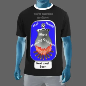 Men's Crew Neck T-Shirt black 000000000 Cauldron Martian