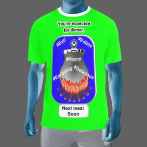 Men's Crew Neck T-Shirt green 000255000 Cauldron Martian