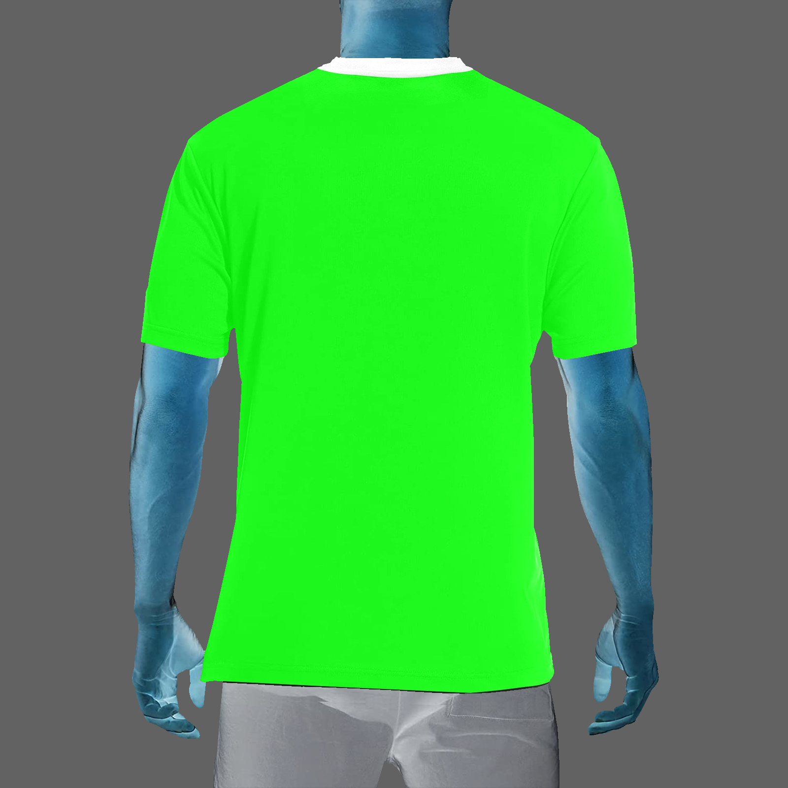 Men's Crew Neck T-Shirt green 000255000 Cauldron Martian - Image 2