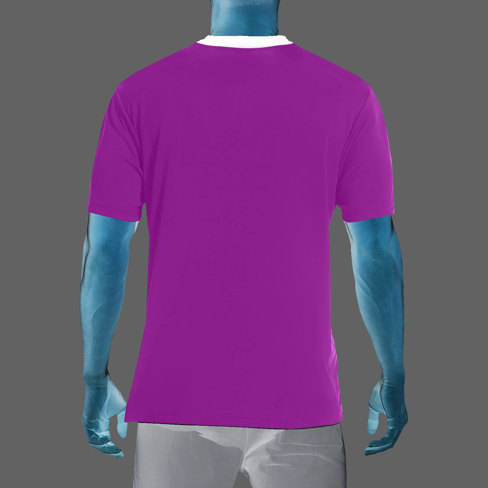 Men's Crew Neck T-Shirt purple 128000128 Cauldron Martian - Image 2