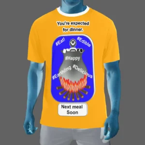 Men's Crew Neck T-Shirt orange 255165000 Cauldron Martian