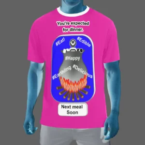 Men's Crew Neck T-Shirt pink 255020147 Cauldron Martian