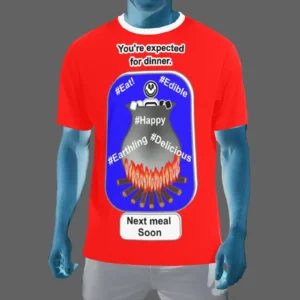 Men's Crew Neck T-Shirt red 255000000 Cauldron Martian