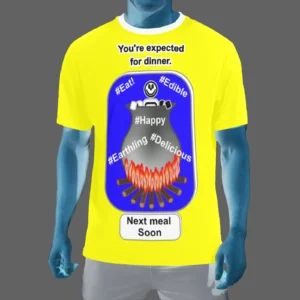 Men's Crew Neck T-Shirt yellow 255255000 Cauldron Martian