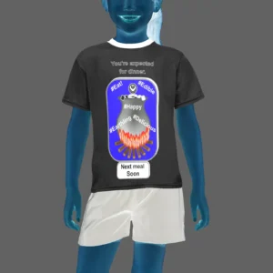 Teens girls' crew neck T-shirt black 000000000 Cauldron Angel