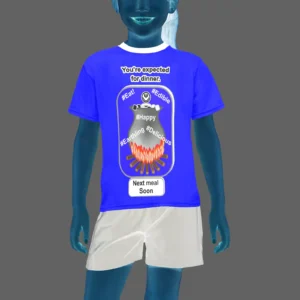 Teens girls' crew neck T-shirt blue 000000255 Cauldron Angel