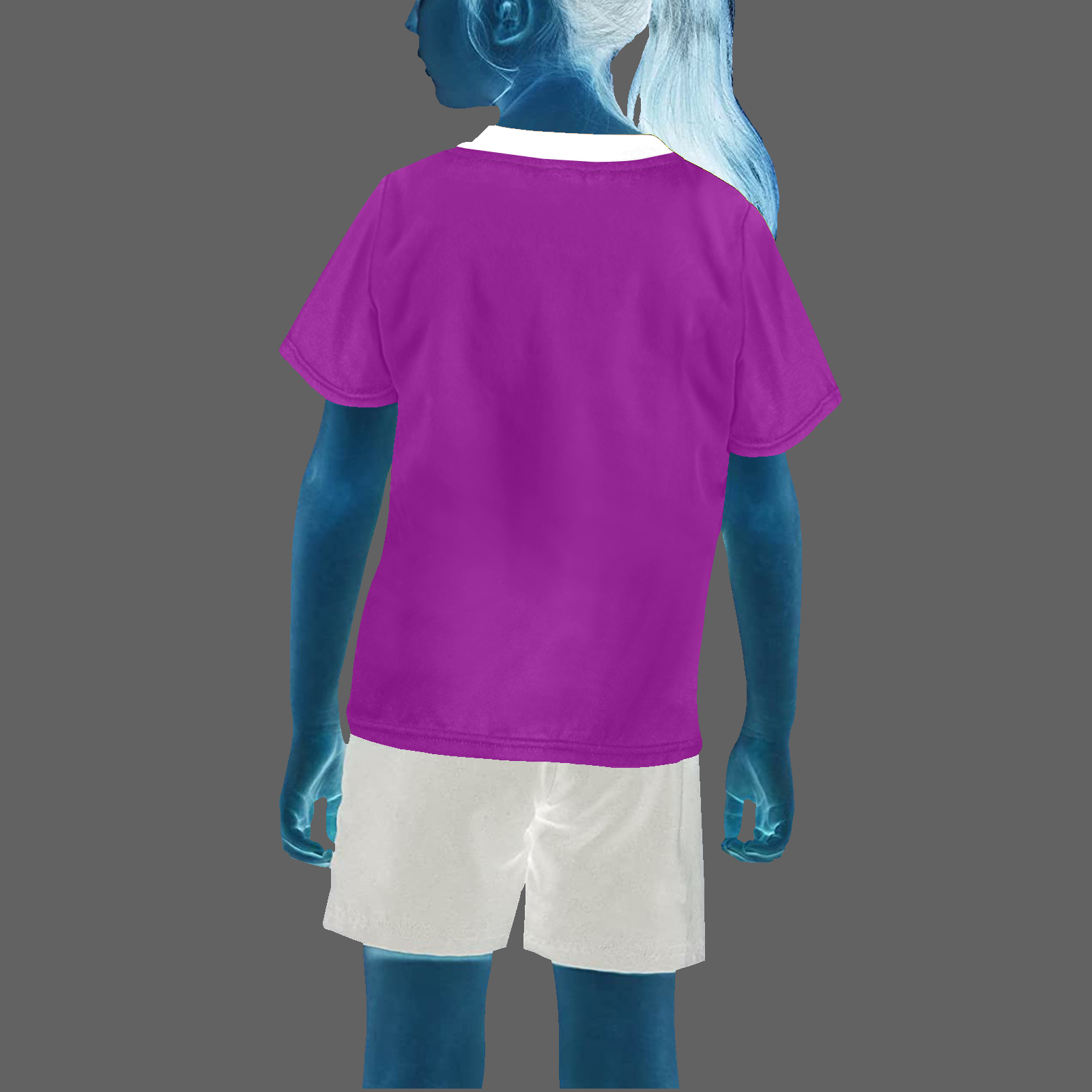 Teens girls' crew neck T-shirt purple 128000128 Cauldron Angel - Image 2