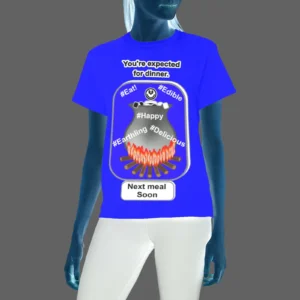 Women's Crew Neck T-Shirt blue 000000255 Cauldron Angel
